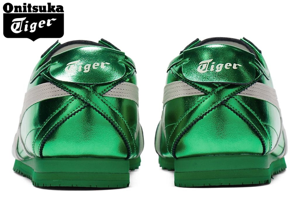 Onitsuka Tiger Mexico 66 Metallic Green Leather - Women's Shoe Sale / Men's Shoe Sale