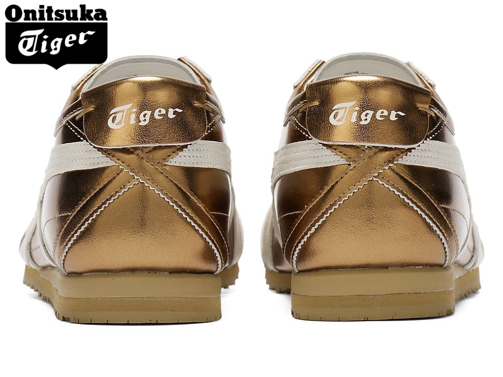 Onitsuka Tiger Mexico 66 Metallic Gold Leather - Women's Shoe Sale / Men's Shoe Sale