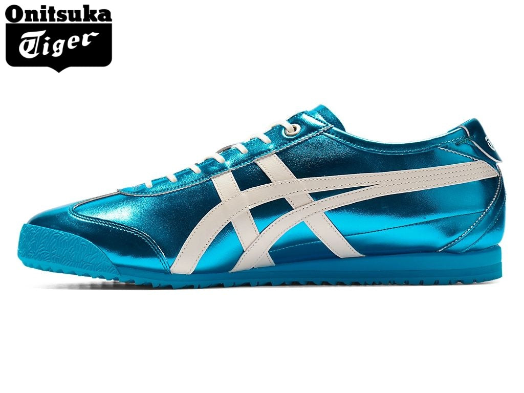 Onitsuka Tiger Mexico 66 Metallic Blue Leather- Women's Shoe Sale / Men's Shoe Sale