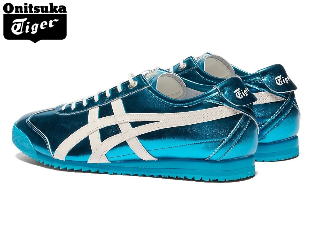 Onitsuka Tiger Mexico 66 Metallic Blue Leather- Women's Shoe Sale / Men's Shoe Sale
