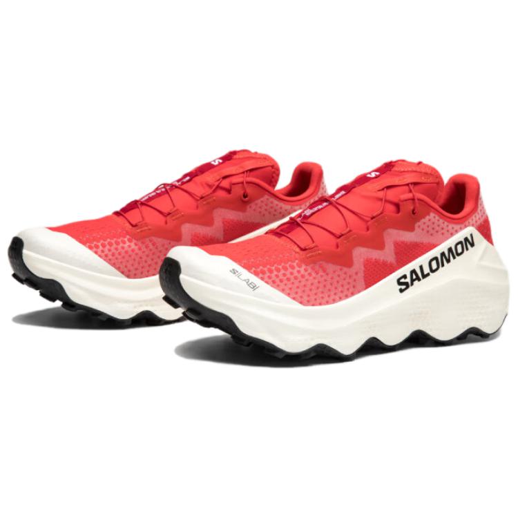 Salomon S/LAB Ultra Glide Trail Running Sneakers "Red White"