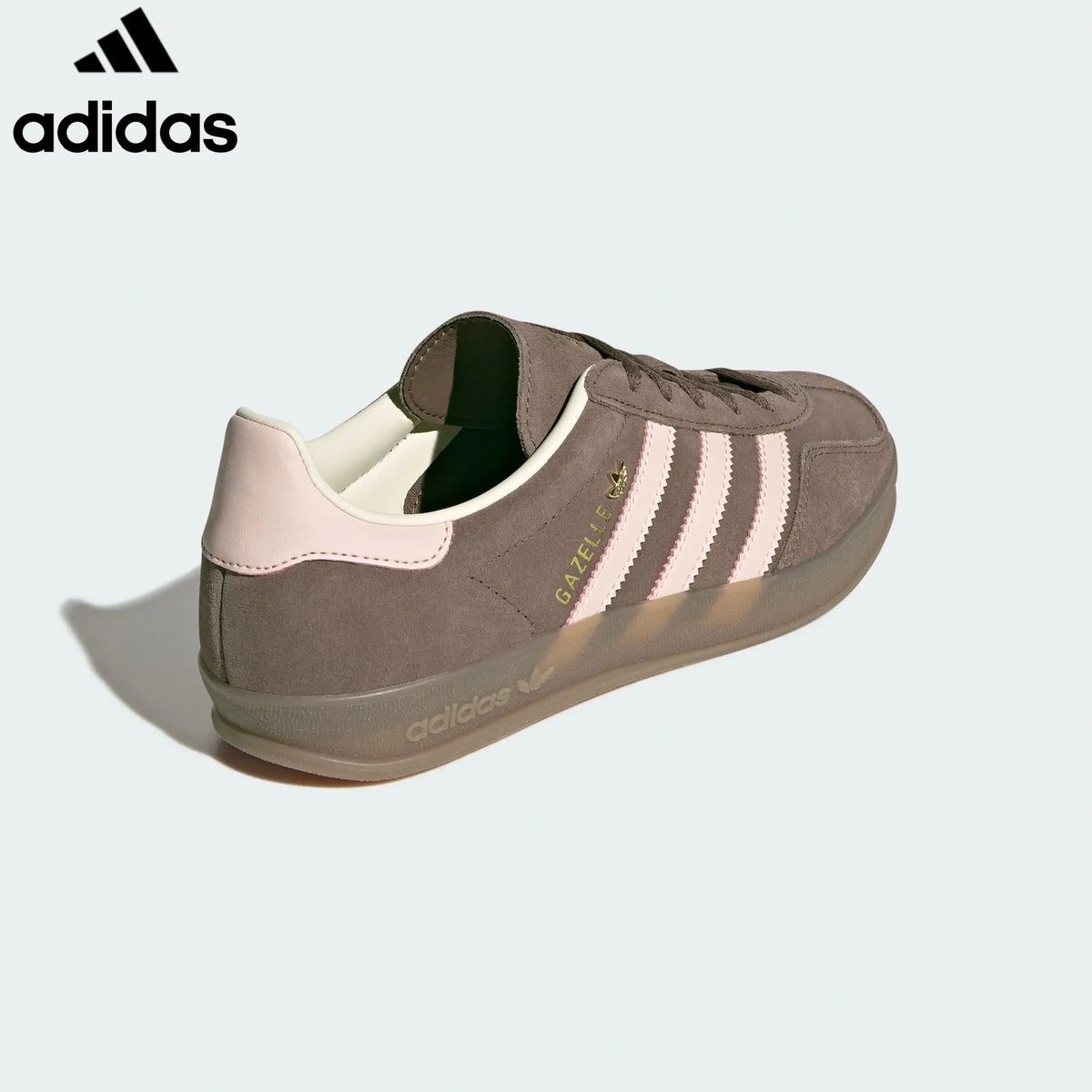 adidas Originals Gazelle Indoor Shoes "Dark Brown / Light Pink"-Classic sneakers，Adidas Women's Shoe Sale / Men's Shoe Sale