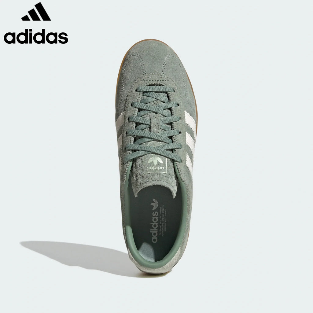 adidas Originals Gazelle Indoor Shoes "Sage Green / Off White"-Classic sneakers，Adidas Women's Shoe Sale / Men's Shoe Sale