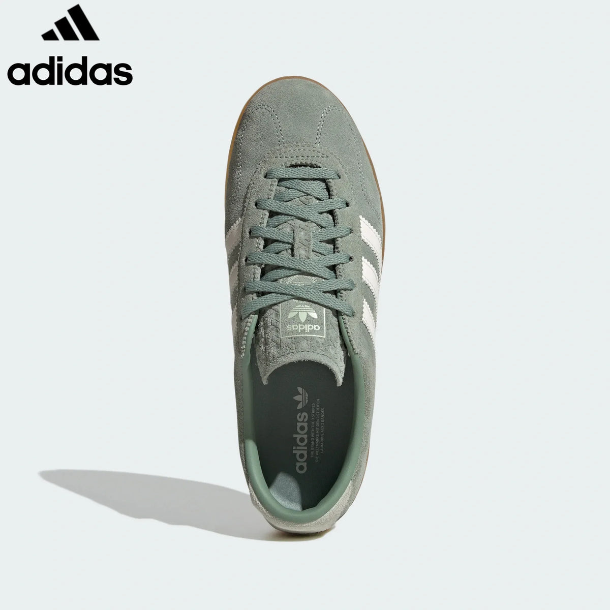 adidas Originals Gazelle Indoor Shoes "Sage Green / Off White"-Classic sneakers，Adidas Women's Shoe Sale / Men's Shoe Sale