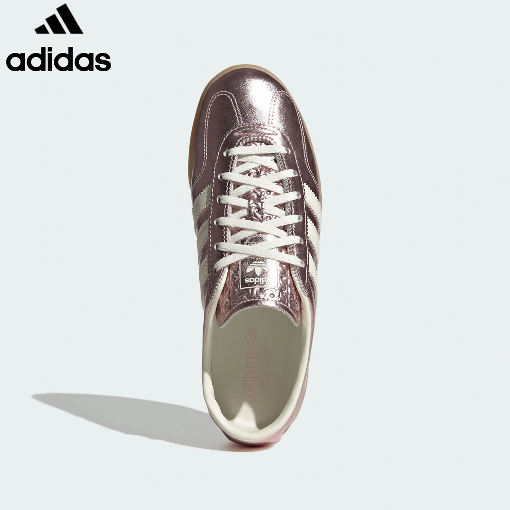 adidas Originals Gazelle Indoor Shoes "Metallic Pink / Off White"-Classic sneakers，Adidas Women's Shoe Sale / Men's Shoe Sale