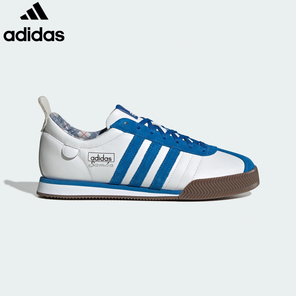 adidas Originals Samba x Mercedes-AMG Petronas Men's Sneakers "White Blue Stripes"-Classic sneakers，Adidas Women's Shoe Sale / Men's Shoe Sale