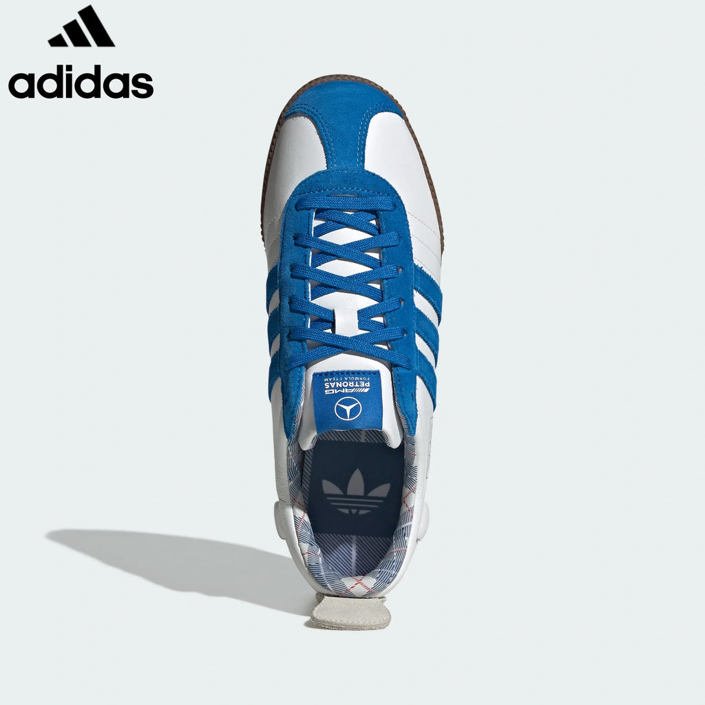 adidas Originals Samba x Mercedes-AMG Petronas Men's Sneakers "White Blue Stripes"-Classic sneakers，Adidas Women's Shoe Sale / Men's Shoe Sale