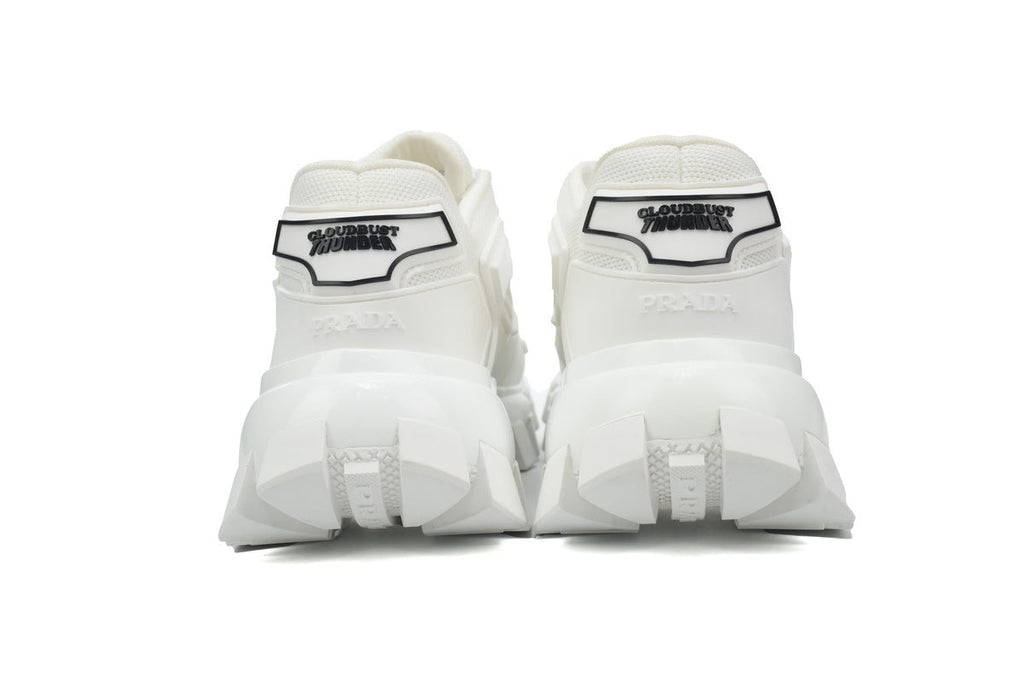 Prada Cloudbust Thunder Technical Fabric Chunky Sneakers "White"-retro thick sole dad shoes，Women's Shoe Sale / Men's Shoe Sale