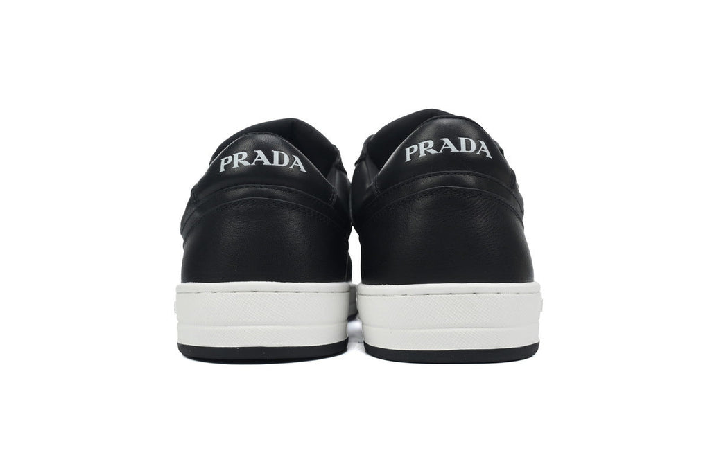 Prada Downtown Leather Low Sneakers "Black"-Classic Casual Shoes/Women's Shoe Sale / Men's Shoe Sale