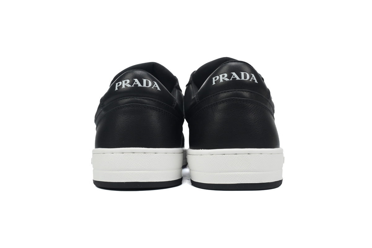 Prada Downtown Leather Low Sneakers "Black"-Classic Casual Shoes/Women's Shoe Sale / Men's Shoe Sale