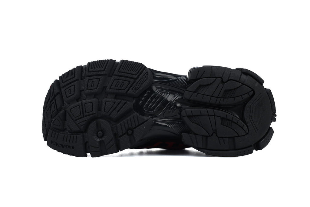 Balenciaga Runner Graffiti Sneakers "Black Red"-retro thick sole dad shoes，Women's Shoe Sale / Men's Shoe Sale