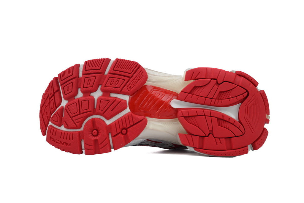 Balenciaga Runner Sneakers "White Red"-retro thick sole dad shoes，Women's Shoe Sale / Men's Shoe Sale