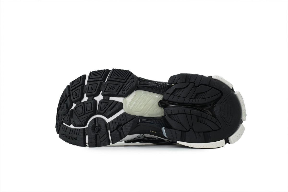 Balenciaga Runner Mid Sneakers Black White Mesh Chunky Mid Top Trainer