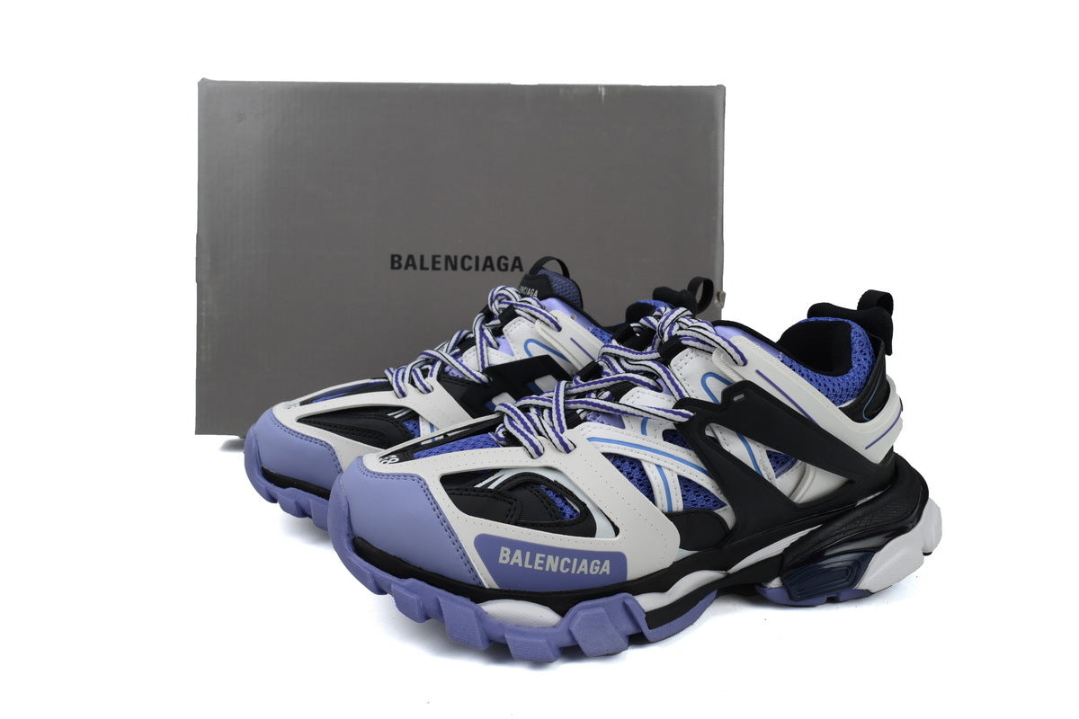 Balenciaga Track 2.0 Sneakers "Purple/White/Black" Men Women Outdoor Hiking Dad Shoes