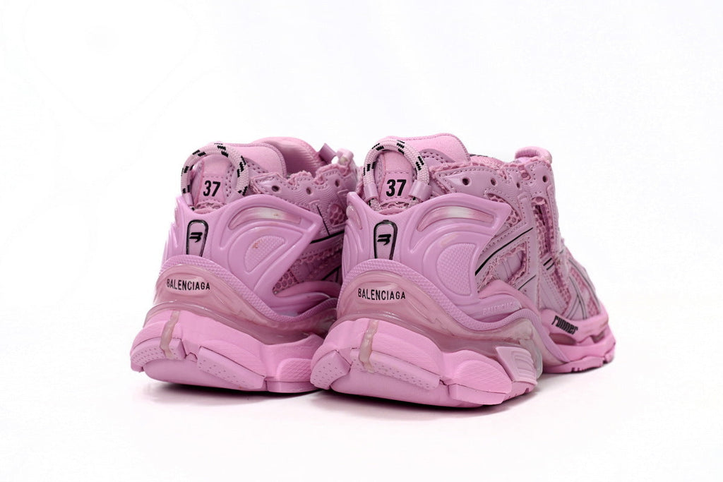 Balenciaga Runner Sneakers "Pink"-retro thick sole dad shoes，Women's Shoe Sale / Men's Shoe Sale