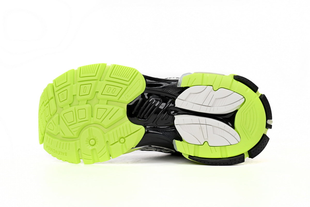 Balenciaga Runner Series Sneakers "White Fluorescent Green"-retro thick sole dad shoes，Women's Shoe Sale / Men's Shoe Sale