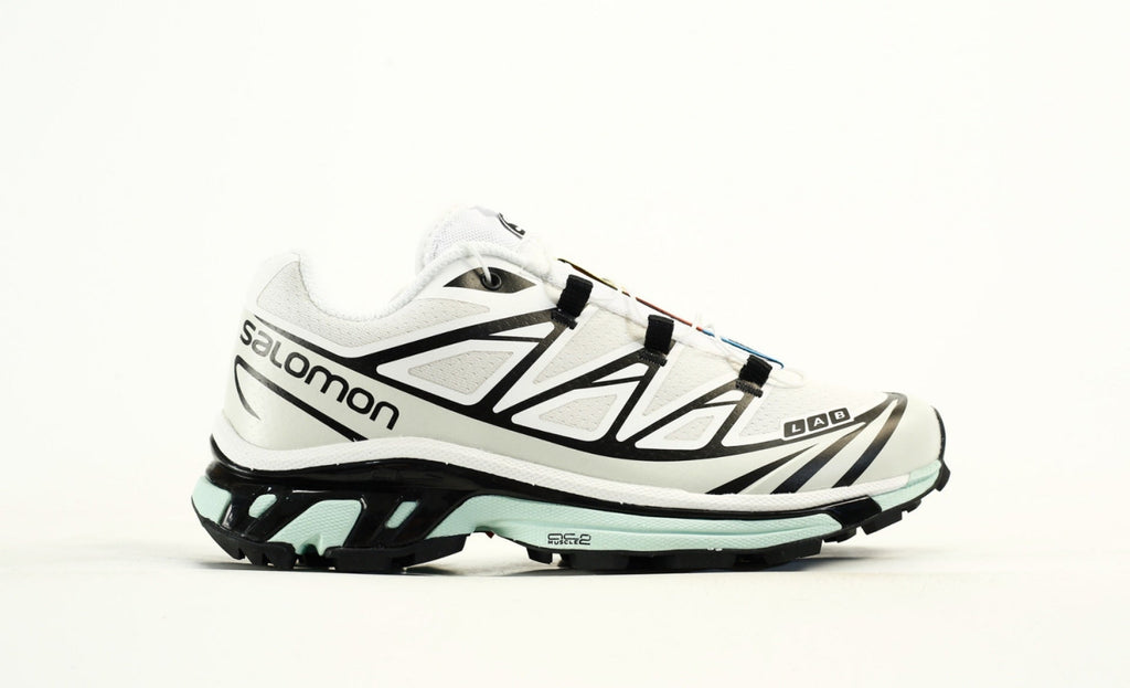 Salomon S-LAB XT 6 Men's Trail Running Shoes "White Black Mint"- outdoor hiking shoes/Women's Shoe Sale / Men's Shoe Sale