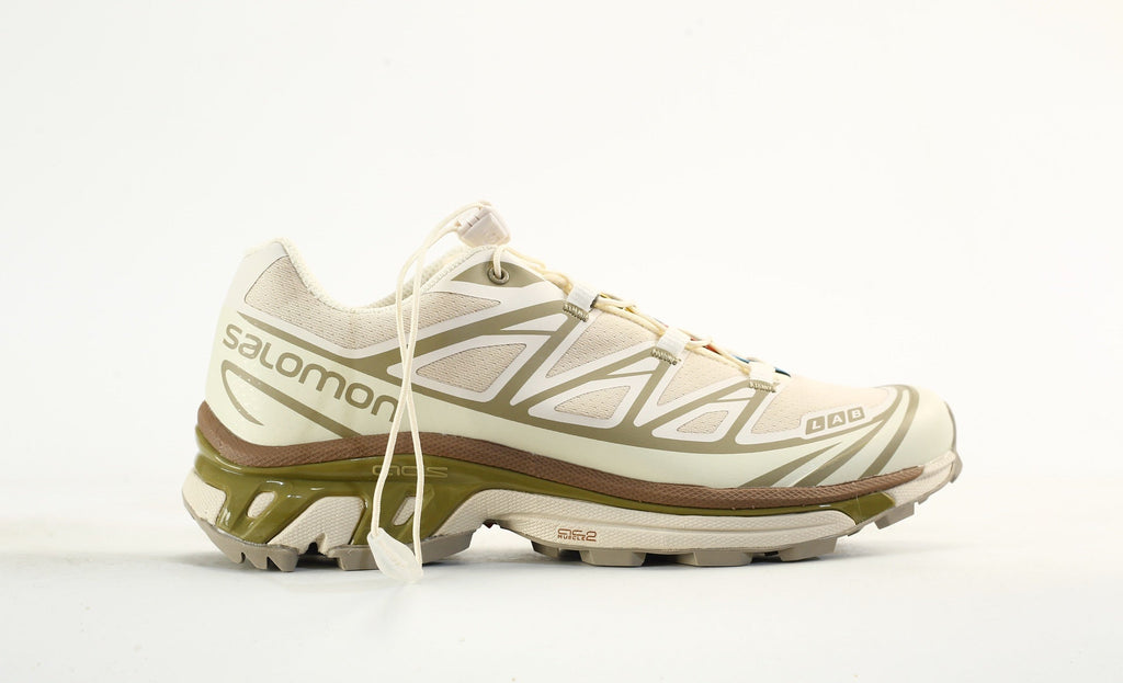 Salomon S-LAB XT-6 Men's Trail Running Hiking Shoes "Cream Olive Green"- outdoor hiking shoes/Women's Shoe Sale / Men's Shoe Sale