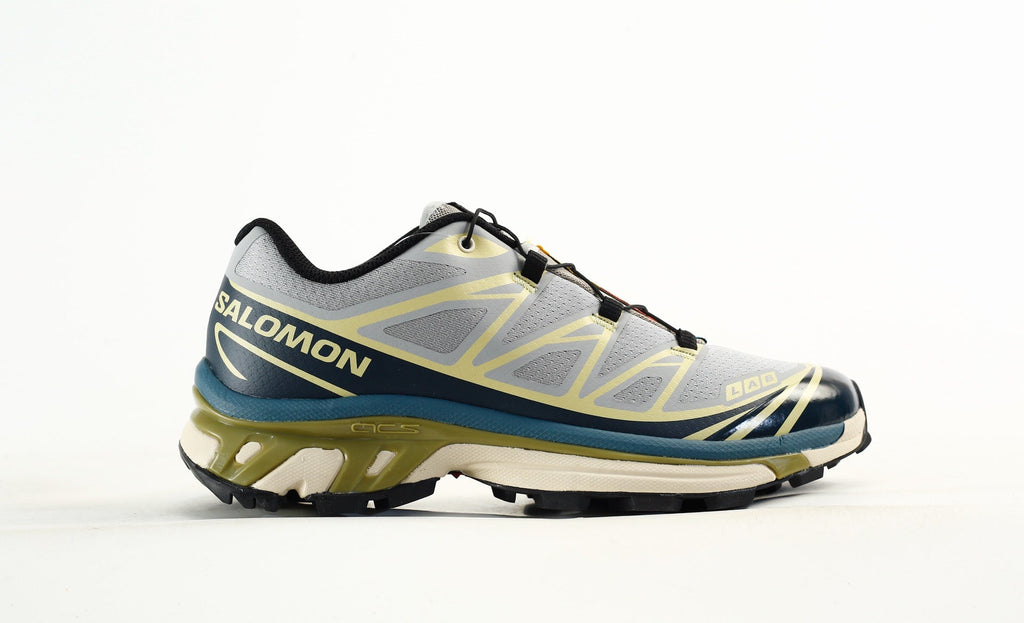 Salomon S-LAB XT-6 Men's Outdoor Trail Running Shoes "Light Grey Navy Olive"