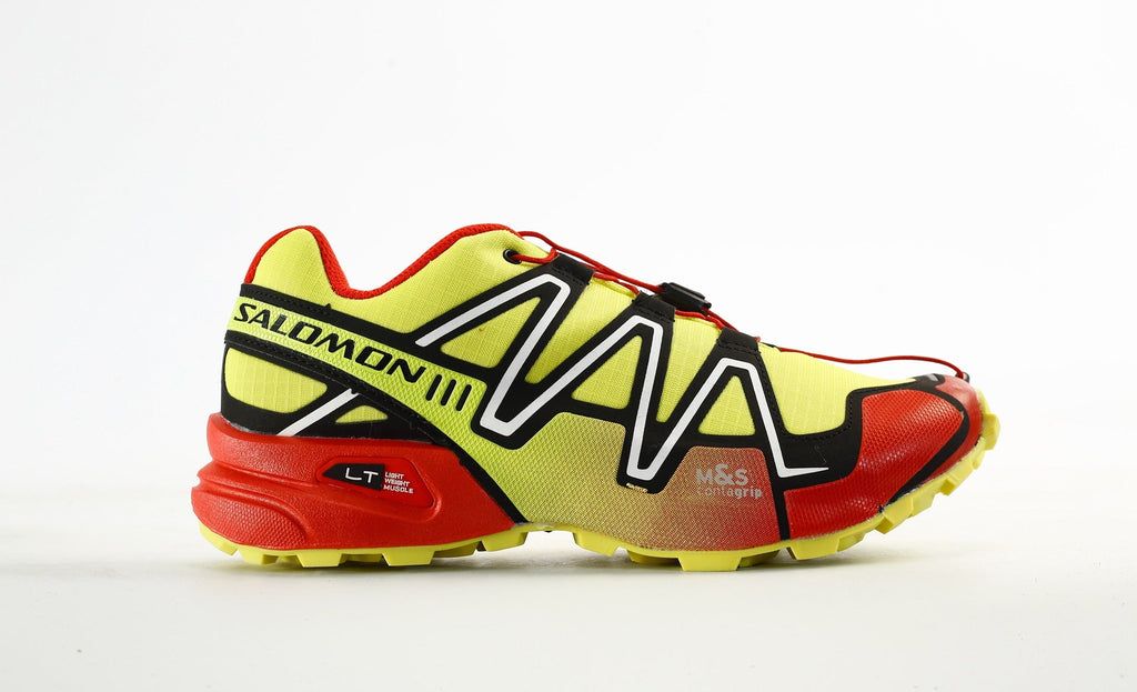 Salomon Speedcross 3 Trail Running Shoes "Yellow Red"- outdoor hiking shoes/Women's Shoe Sale / Men's Shoe Sale