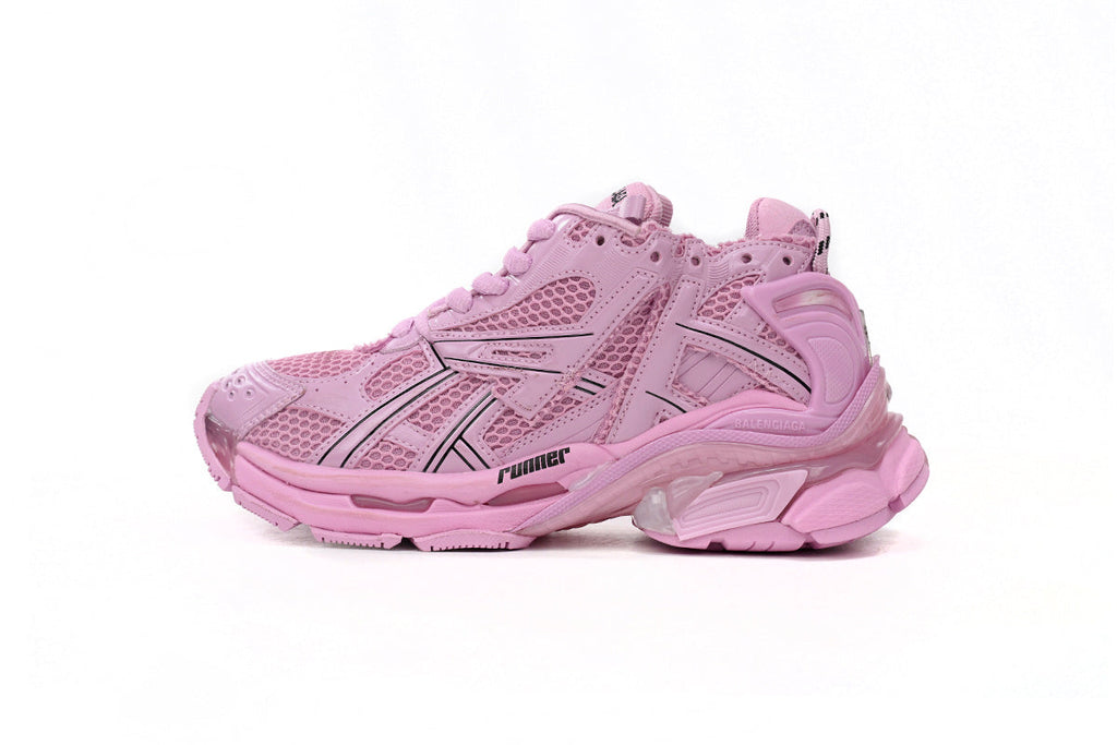 Balenciaga Runner Sneakers "Pink"-retro thick sole dad shoes，Women's Shoe Sale / Men's Shoe Sale