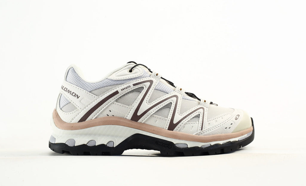 Salomon XT-Quest Trail Running & Hiking Shoes，“Vanilla Ice/Black/Bistro Green”