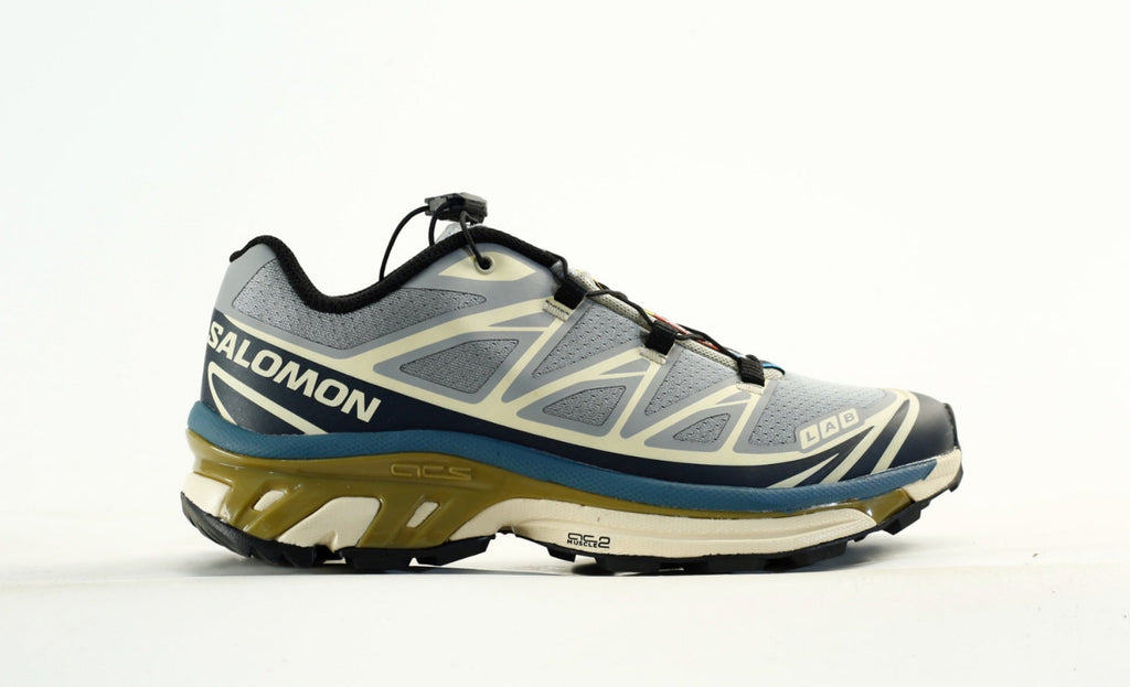 Salomon XT-6 S-LAB Men Women Outdoor Trail Running Shoes "Grey Navy Blue Olive"