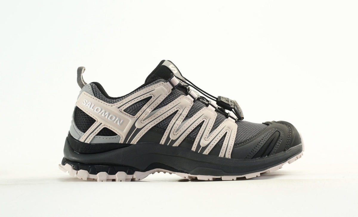 Salomon XA PRO 3D "Dark Grey Pink" Outdoor Trail Running Hiking Shoes- outdoor hiking shoes/Women's Shoe Sale / Men's Shoe Sale