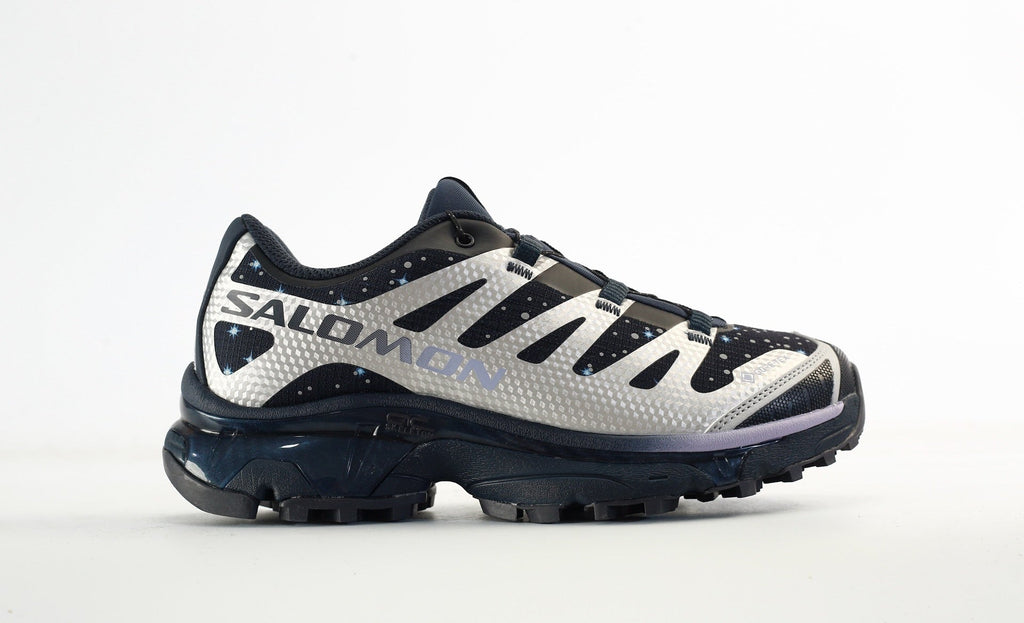 Salomon XT-4 OG GTX Men's Trail Running Sneakers "Silver / Navy Blue Starry Sky"- outdoor hiking shoes/Women's Shoe Sale / Men's Shoe Sale