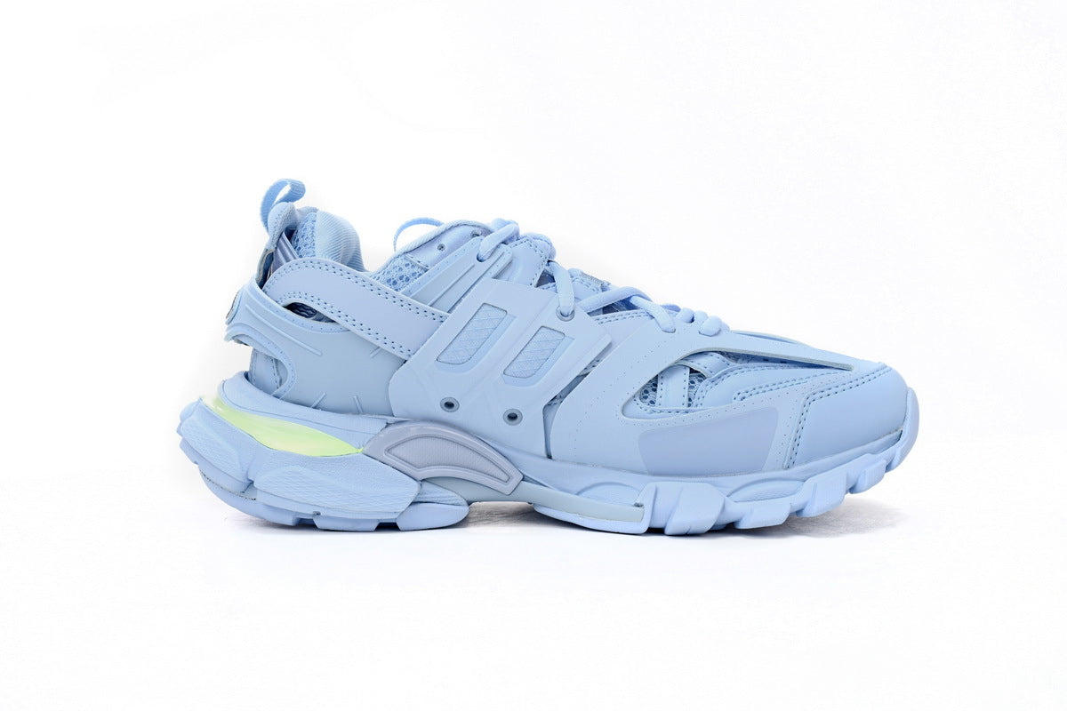 Balenciaga Track Trainer Sneakers "Light Blue"-retro thick sole dad shoes，Women's Shoe Sale / Men's Shoe Sale