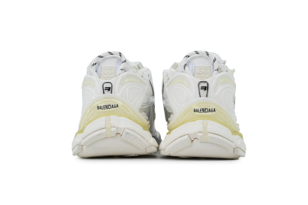 Balenciaga Runner Sneakers Men Women "White"-retro thick sole dad shoes，Women's Shoe Sale / Men's Shoe Sale