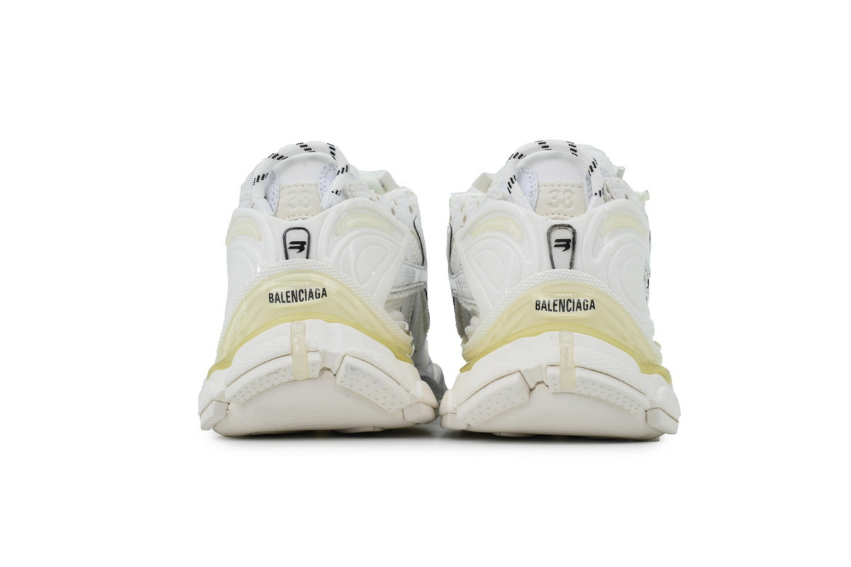 Balenciaga Runner Sneakers Men Women "White"-retro thick sole dad shoes，Women's Shoe Sale / Men's Shoe Sale