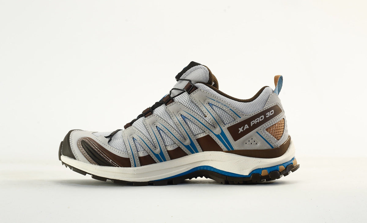 Salomon XA PRO 3D "Light Gray Brown Blue" Outdoor Hiking Shoes- outdoor hiking shoes/Women's Shoe Sale / Men's Shoe Sale
