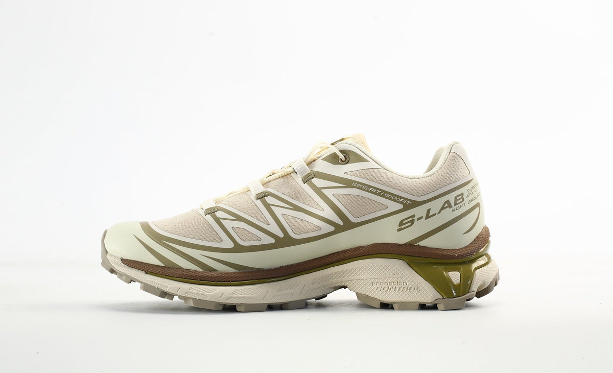 Salomon S-LAB XT-6 Men Women Outdoor Trail Running Shoes "Cream Olive Green"