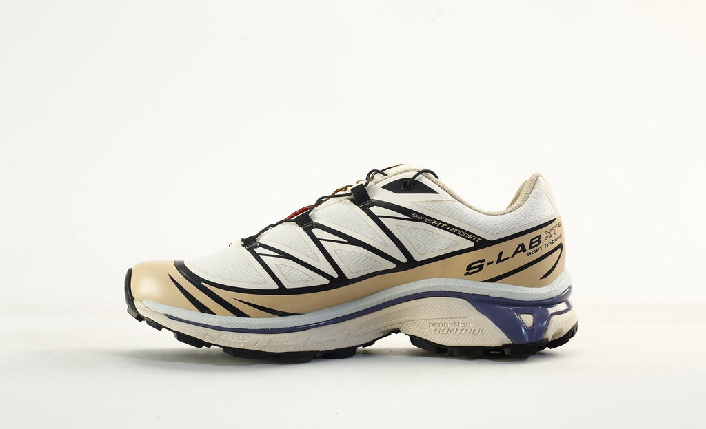 Salomon XT-6 S-LAB Men Women Outdoor Trail Hiking Shoes "Cream Khaki Purple"