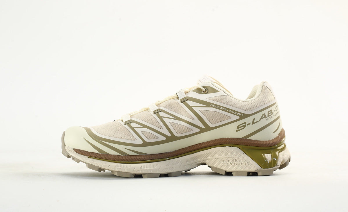 Salomon S-LAB XT-6 Men's Trail Running Hiking Shoes "Cream Olive Green"- outdoor hiking shoes/Women's Shoe Sale / Men's Shoe Sale
