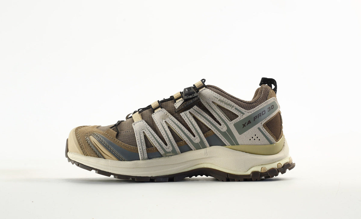 Salomon XA PRO 3D "Brown Beige Sage" Outdoor Hiking Shoes- outdoor hiking shoes/Women's Shoe Sale / Men's Shoe Sale