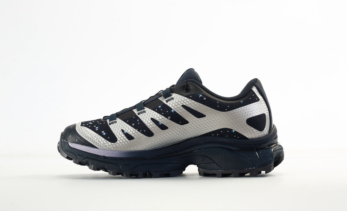 Salomon XT-4 OG GTX Men's Trail Running Sneakers "Silver / Navy Blue Starry Sky"- outdoor hiking shoes/Women's Shoe Sale / Men's Shoe Sale