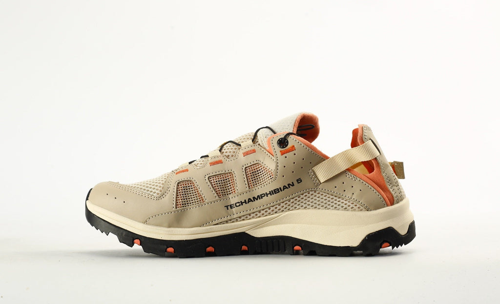Salomon Techamphibian 5 Women's Water Shoes "Khaki / Orange"- outdoor hiking shoes/Women's Shoe Sale / Men's Shoe Sale