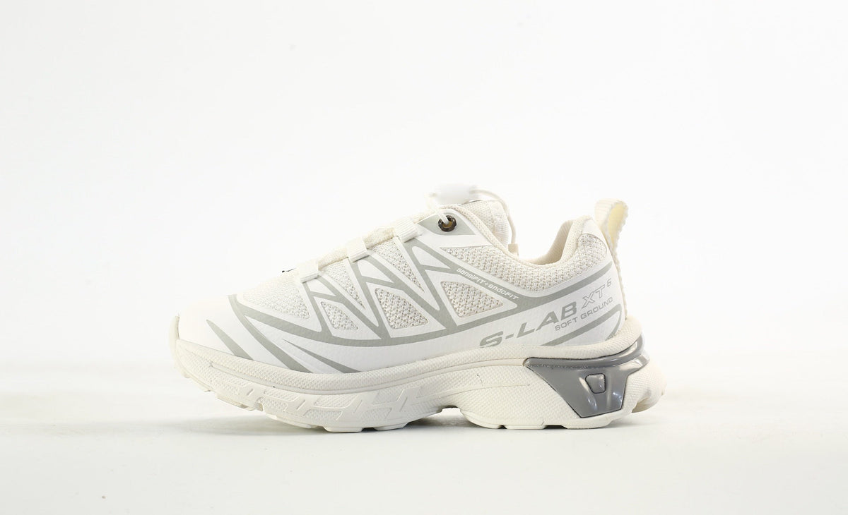 Salomon S-LAB XT-6 Kids Outdoor Trail Running Shoes "White Light Gray"