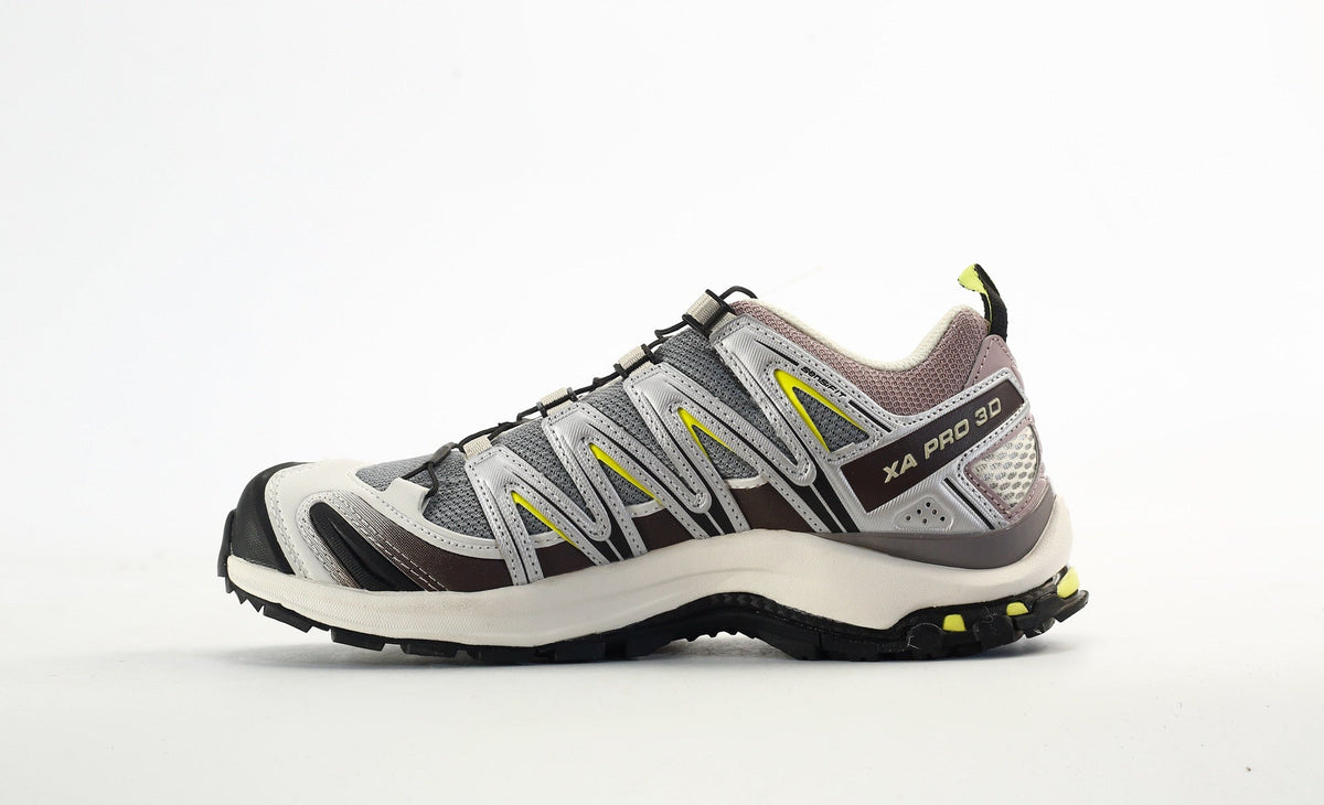 Salomon XA Pro 3D "Grey Brown Lime"- outdoor hiking shoes/Women's Shoe Sale / Men's Shoe Sale