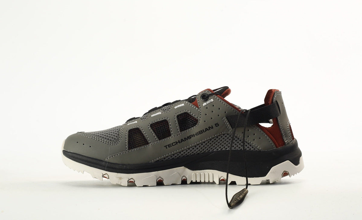 Salomon Techamphibian 5 Men's Water Shoes "Gray / Rust"- outdoor hiking shoes/Women's Shoe Sale / Men's Shoe Sale