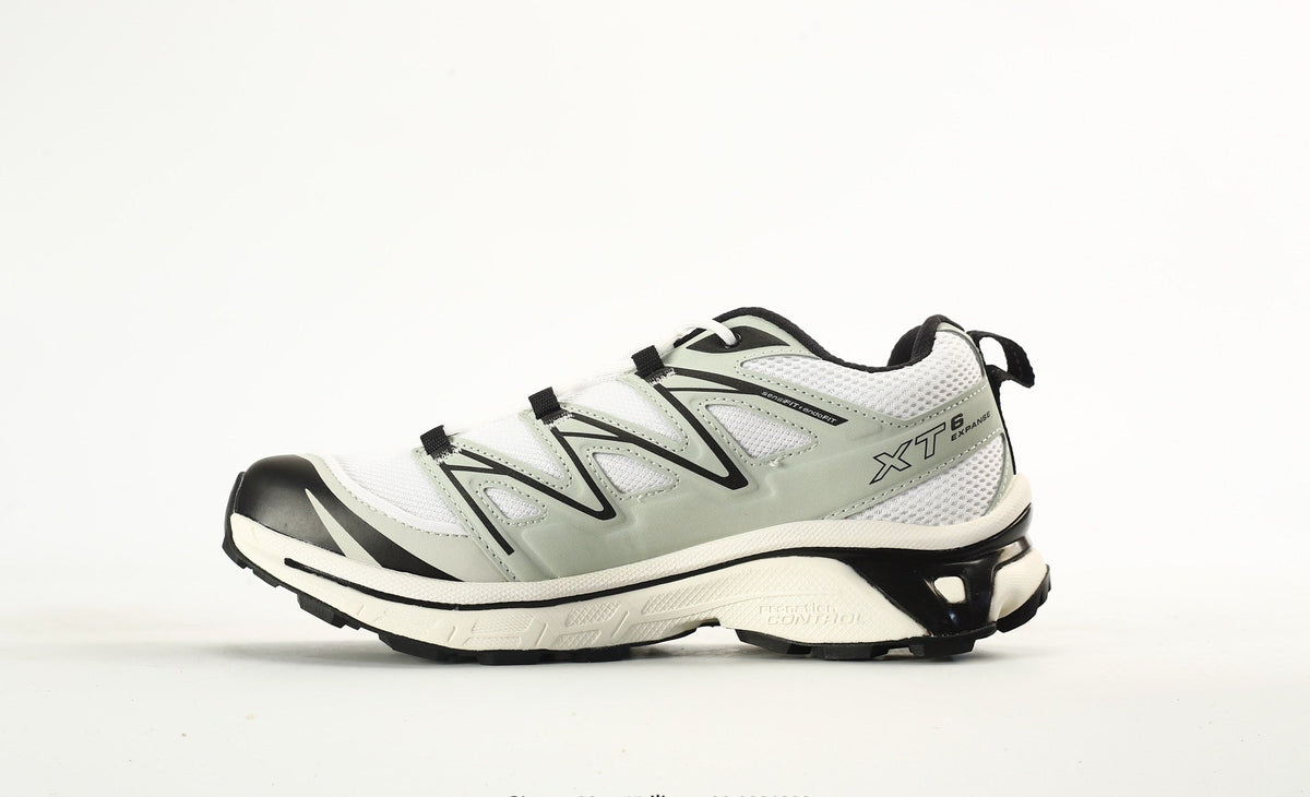 Salomon XT-6 Expanse Men's Hiking Trail Running Shoes "White Sage Green Black"- outdoor hiking shoes/Women's Shoe Sale / Men's Shoe Sale