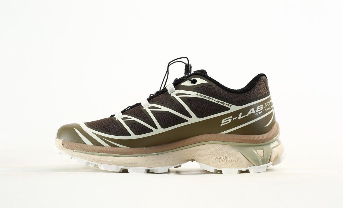 Salomon S-LAB XT-6 Trail Running Shoes "Dark Brown Olive"- outdoor hiking shoes/Women's Shoe Sale / Men's Shoe Sale