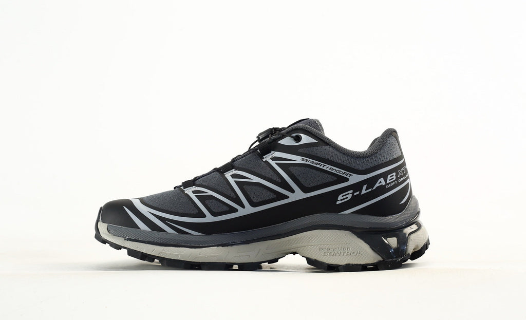 Salomon S-LAB XT-6 Trail Running Shoes "Dark Grey Silver"- outdoor hiking shoes/Women's Shoe Sale / Men's Shoe Sale