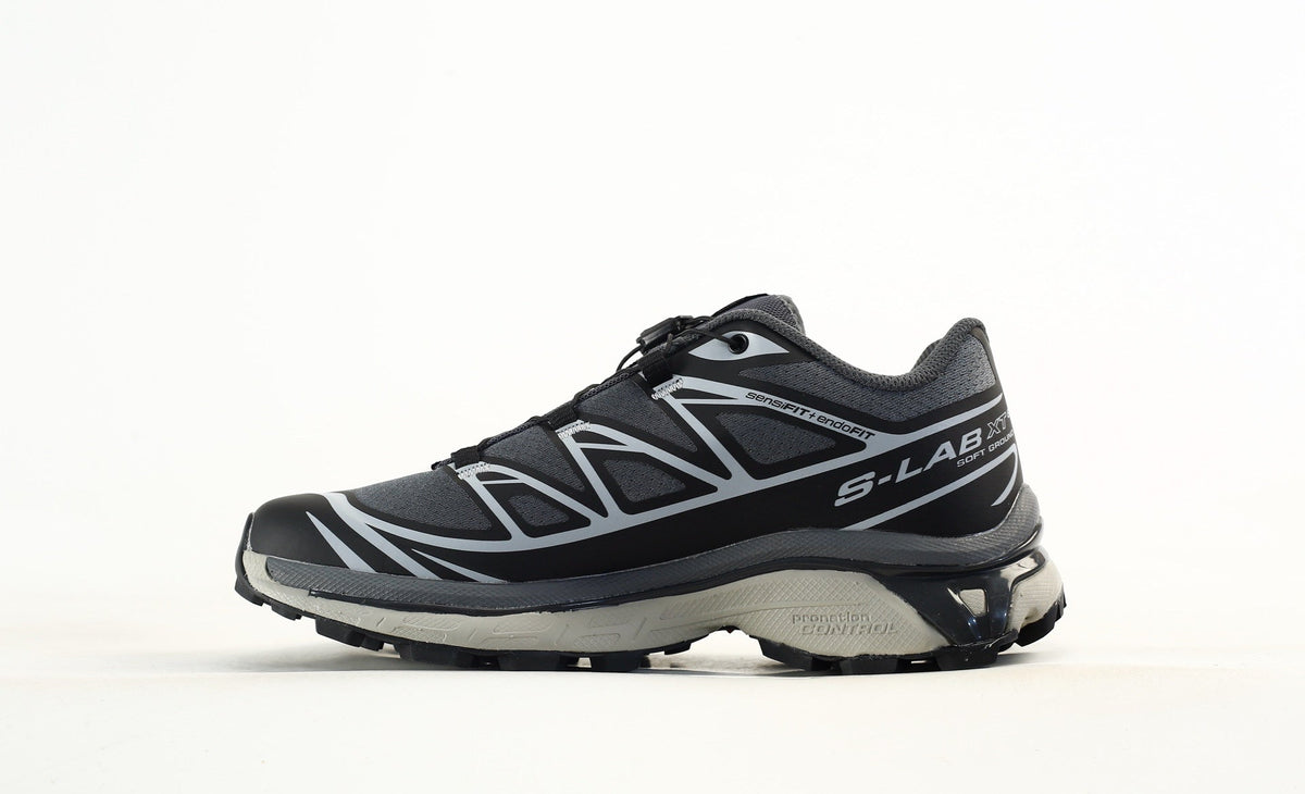 Salomon S-LAB XT-6 Trail Running Shoes "Dark Grey Silver"- outdoor hiking shoes/Women's Shoe Sale / Men's Shoe Sale