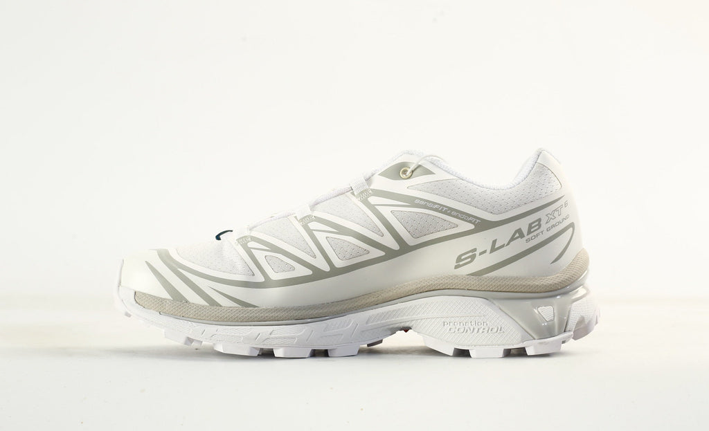 Salomon S-LAB XT-6 Men's Outdoor Trail Running Shoes "White Silver Grey"- outdoor hiking shoes/Women's Shoe Sale / Men's Shoe Sale