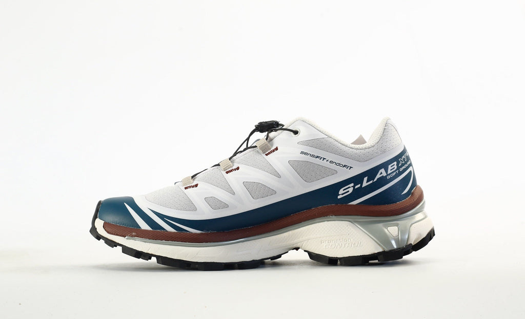 Salomon S-LAB XT-6 Men Women Outdoor Trail Running Shoes "White Deep Teal Brown"