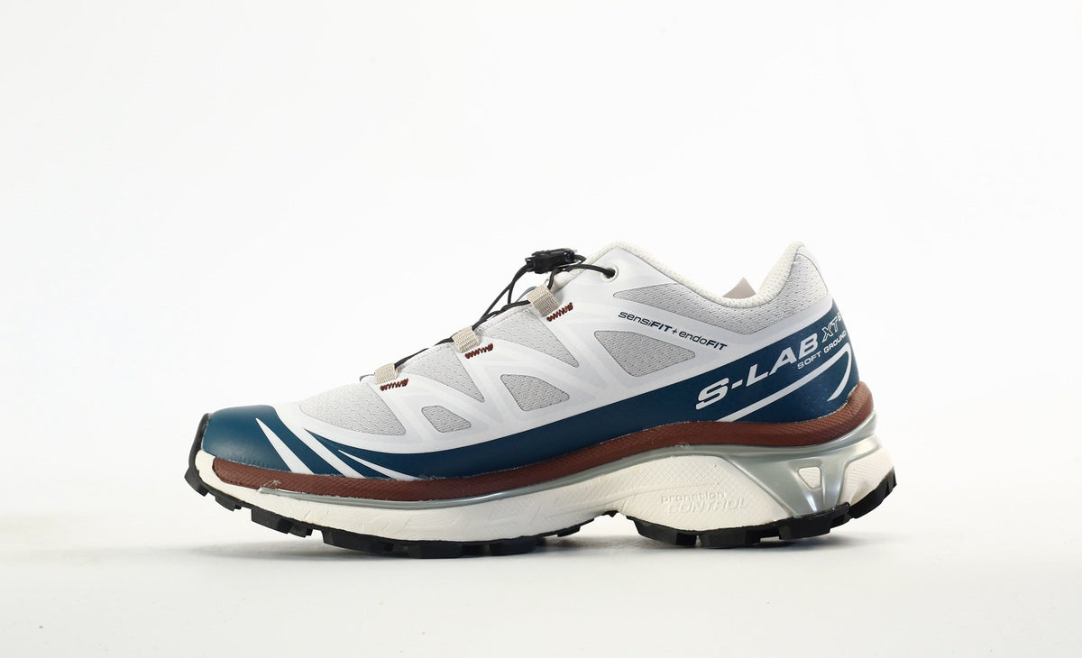 Salomon S-LAB XT-6 Men Women Outdoor Trail Running Shoes "White Deep Teal Brown"