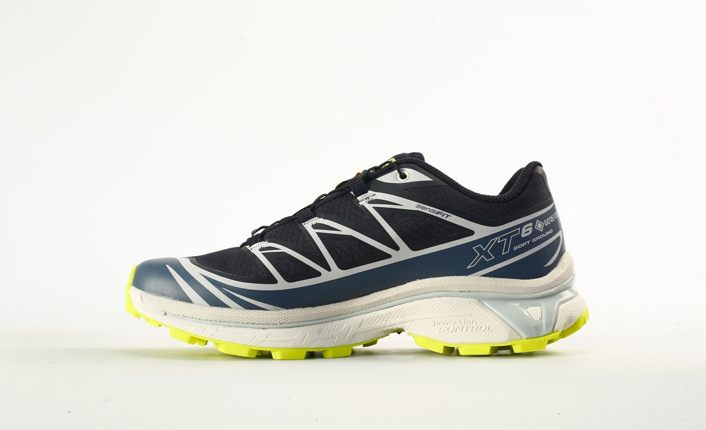 Salomon XT-6 GTX Men's Trail Running Shoes "Dark Blue White Lime"- outdoor hiking shoes/Women's Shoe Sale / Men's Shoe Sale